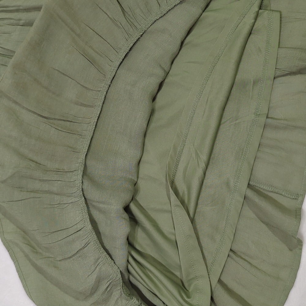 Green Tie Back Mini Dress - Picture 9 of 11